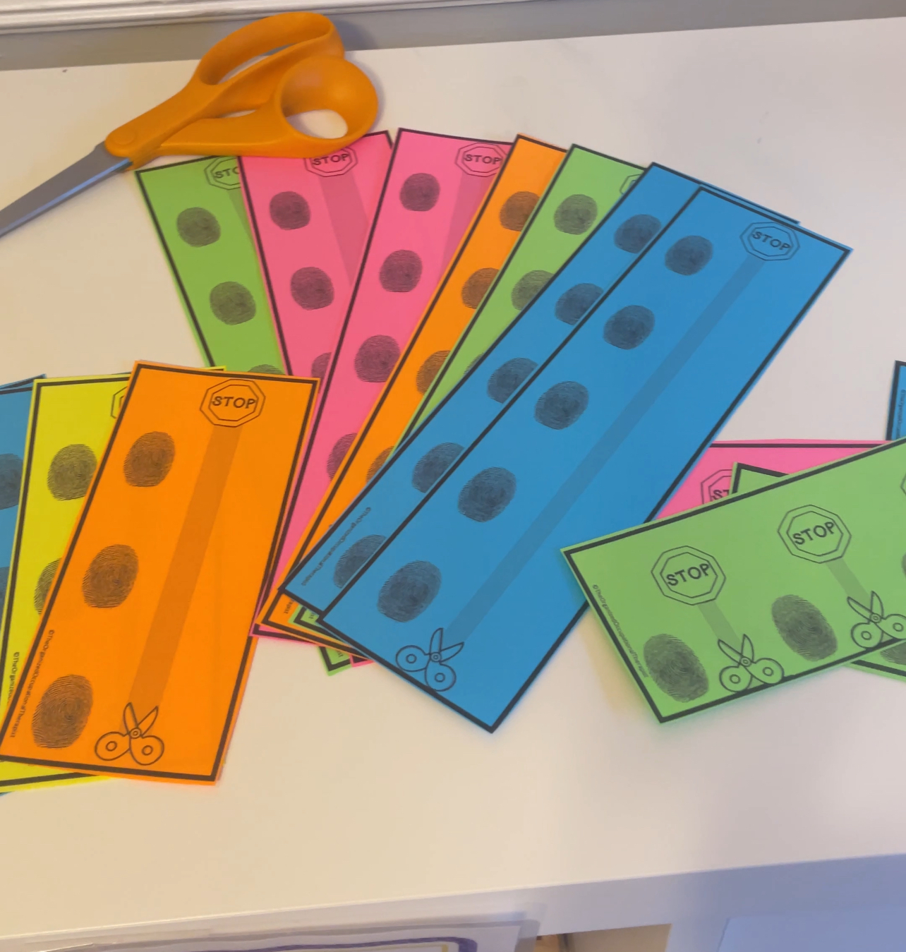 Scissor cutting worksheets preview